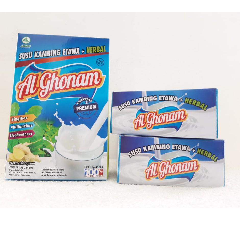 

ッ AL GHONAM PREMIUM - Susu Kambing Etawa Premium Bubuk + Herbal - Susu Al Ghonam Premium ヽ