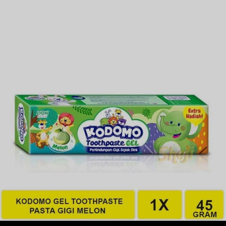 KODOMO PASTA GIGI GEL GRATIS MAINAN ANAK - Hijau