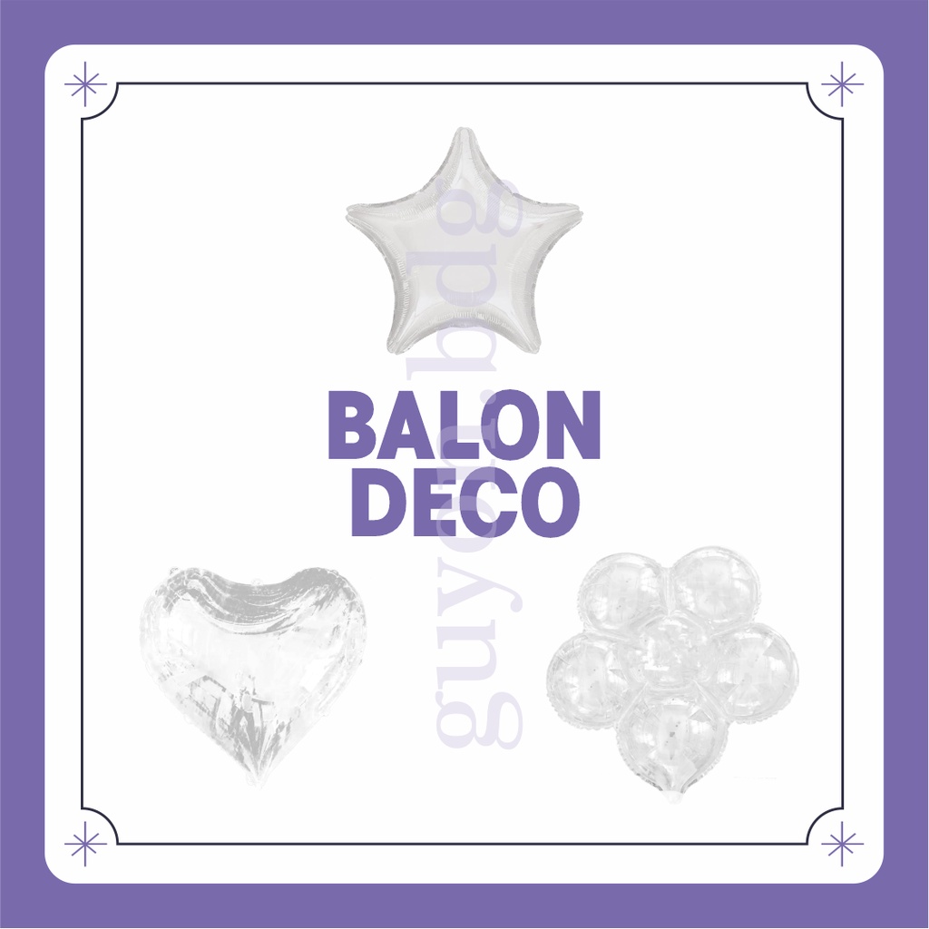 36 INCH BENTUK TRANPARAN BALON BOBO JUMBO - 36INCH BOBO BALON ULANG TAHUN BALON PESTA - DEKORASI BAL