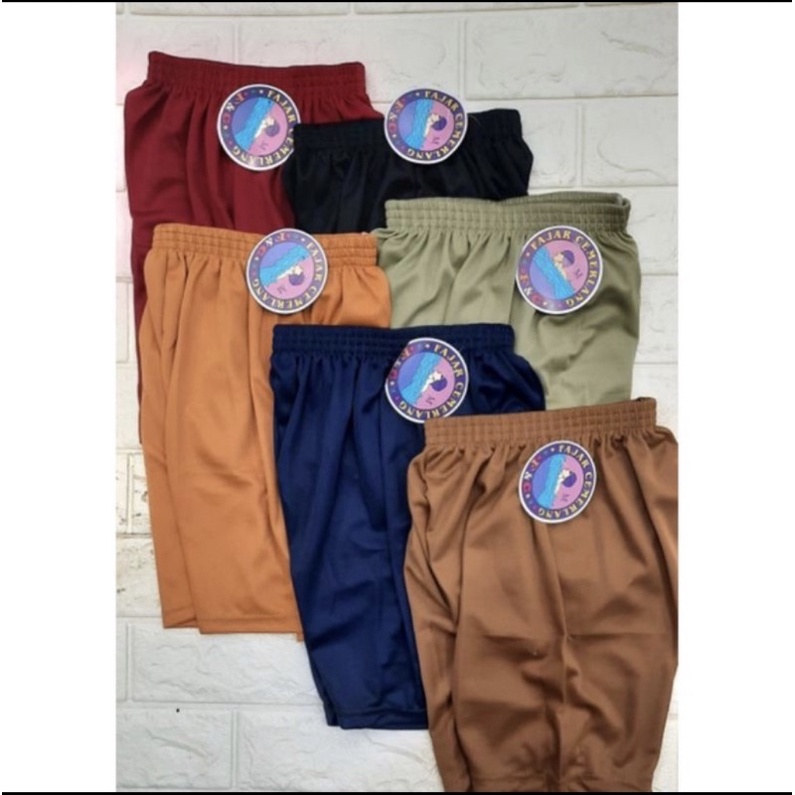 Celana short anak anak dan dewasa merk fajar cemerlang (3pcs)