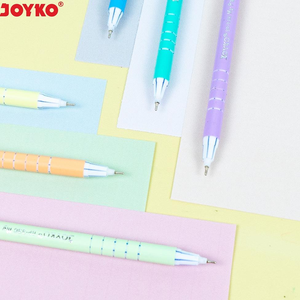 

[KODE PRODUK DLME96840] Ball Pen Pulpen Pena Joyko BP-336 My Pastel 0.7 mm 1 Box 12 Pcs