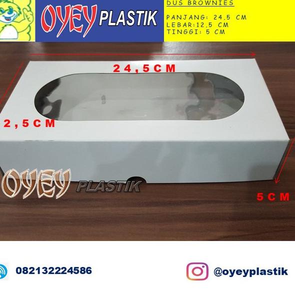

New Arrival (Isi 10) Dus Brownies - Kotak Kue - Roti - Kardus Jajan - Box Makanan ㊭