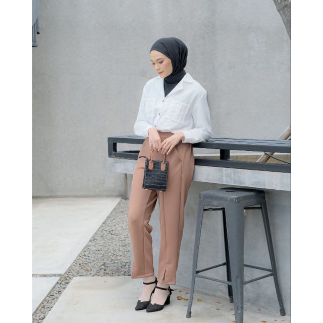 RAVABIA PANTS / CELANA KERJA / CELANA SCUBA / JUMBO SIZE