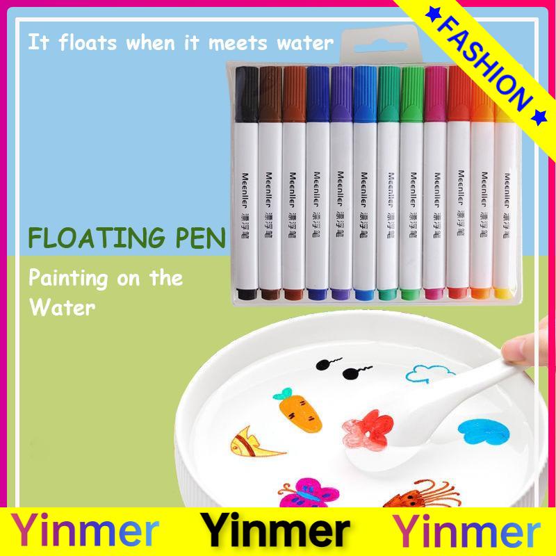 

COD✨ Anak Tinta Mengapung Berwarna-warni Set Pena Tinta Mengambang Lukisan Air Pena Papan Tulis Pena Menyenangkan yang Dapat Dihapus-Yinmer