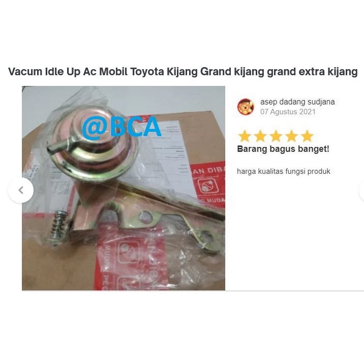 Vacum Vakum Idle Up Ac Mobil Toyota Kijang Super