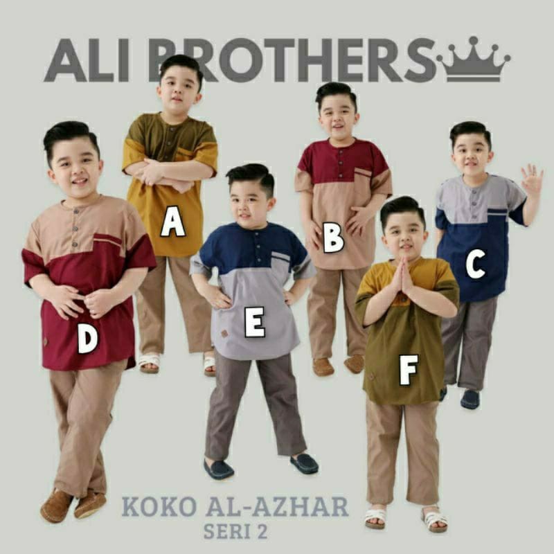 Laisha Kids - Setelan Baju Koko Anak Laki laki Ali Brother AL AZHAR MineKids KOREAN CASUAL SET BOY