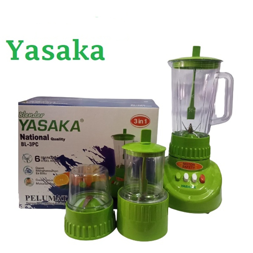 BLENDER PLASTIK YASAKA 3 in 1 &amp; 2 in 1  NATIONAL QUALITY, BLENDER TABUNG PLASTIK FOODGRADE 100% BAHAN PREMIUM