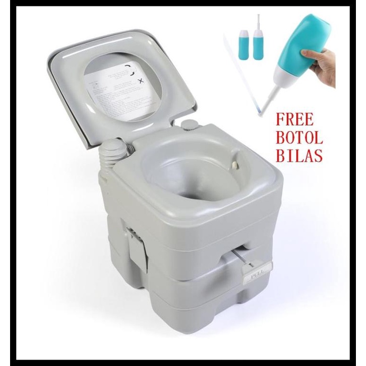 Portable Toilet 20 Liter 20L Camping Manula Campervan Outdoor