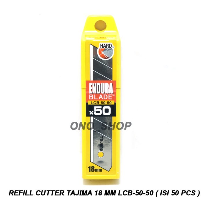 

Refill Cutter Tajima 18 mm LCB-50-50 ( isi 50 Pcs ) onosh00 Berkualitas