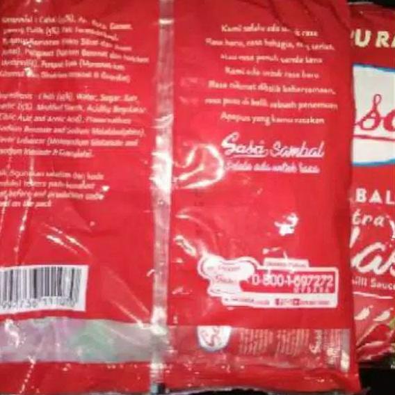 

⇳ Sasa saus sambal asli sachet こ