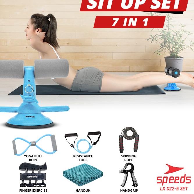 Diskon Terheboh SPEEDS Sit Up Stand Set Alat Olahraga Gym Rumah 1 Set 7in1 Sit Up Handgrip Satu Set 