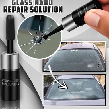 ((R-9-1 ☎> Lem Kaca Mobil Dan Layar Hp Retak Pecah Lem Ajaib Serbaguna Windshield Repair Kit Glass v