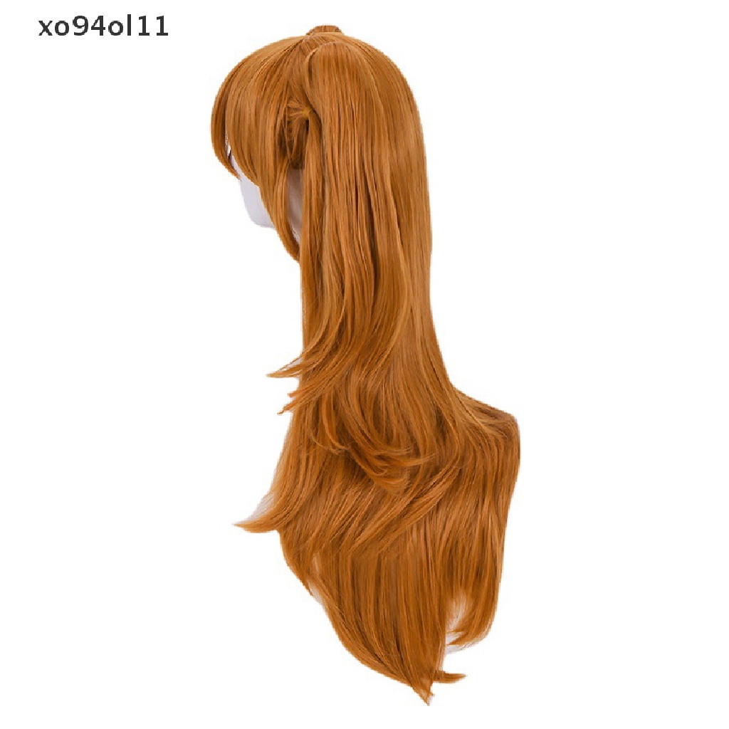 Xo Kualitas Tinggi EVA Asuka Langley Soryu Cosplay Wig Sintetis Tahan Panas OL