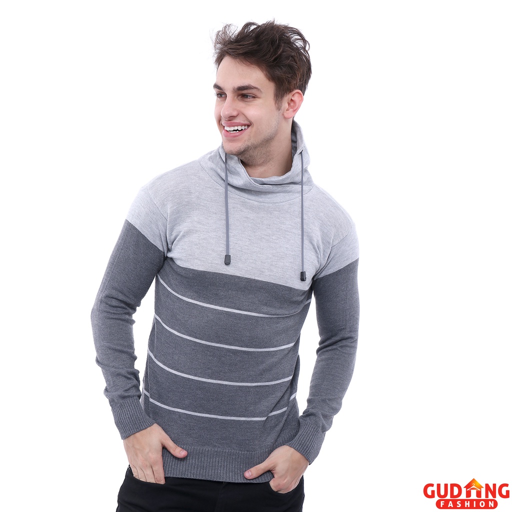 Sweater Pria Dewasa Rajut Kombinasi Warna – SWE 636