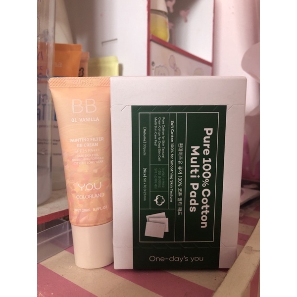 bb cream you vanilla + kapas one days you