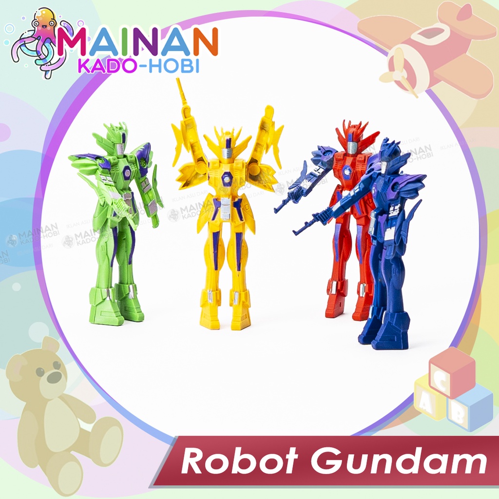 MAINAN ANAK TRADISIONAL MINI MINIATUR BONEKA ROBOT GUNDAM