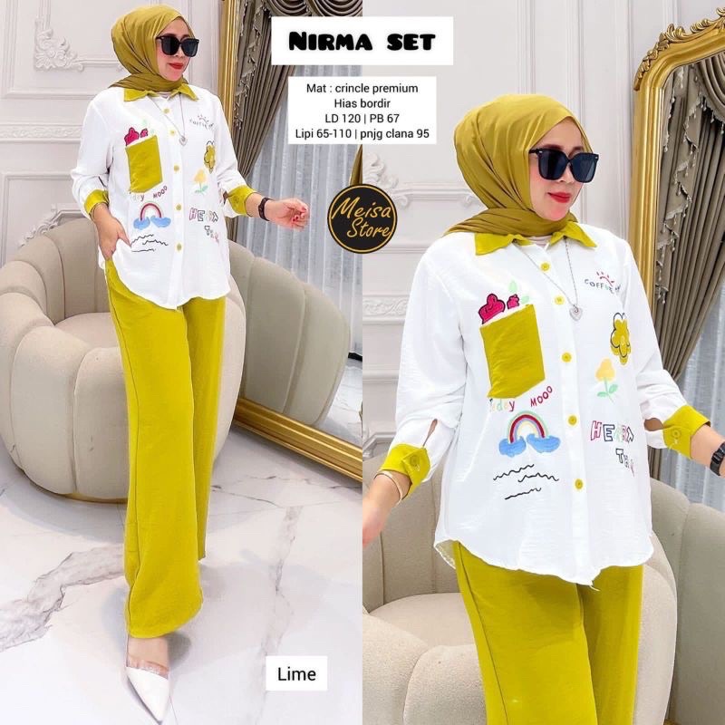 Nirma Set | Setelan Full Cringkel