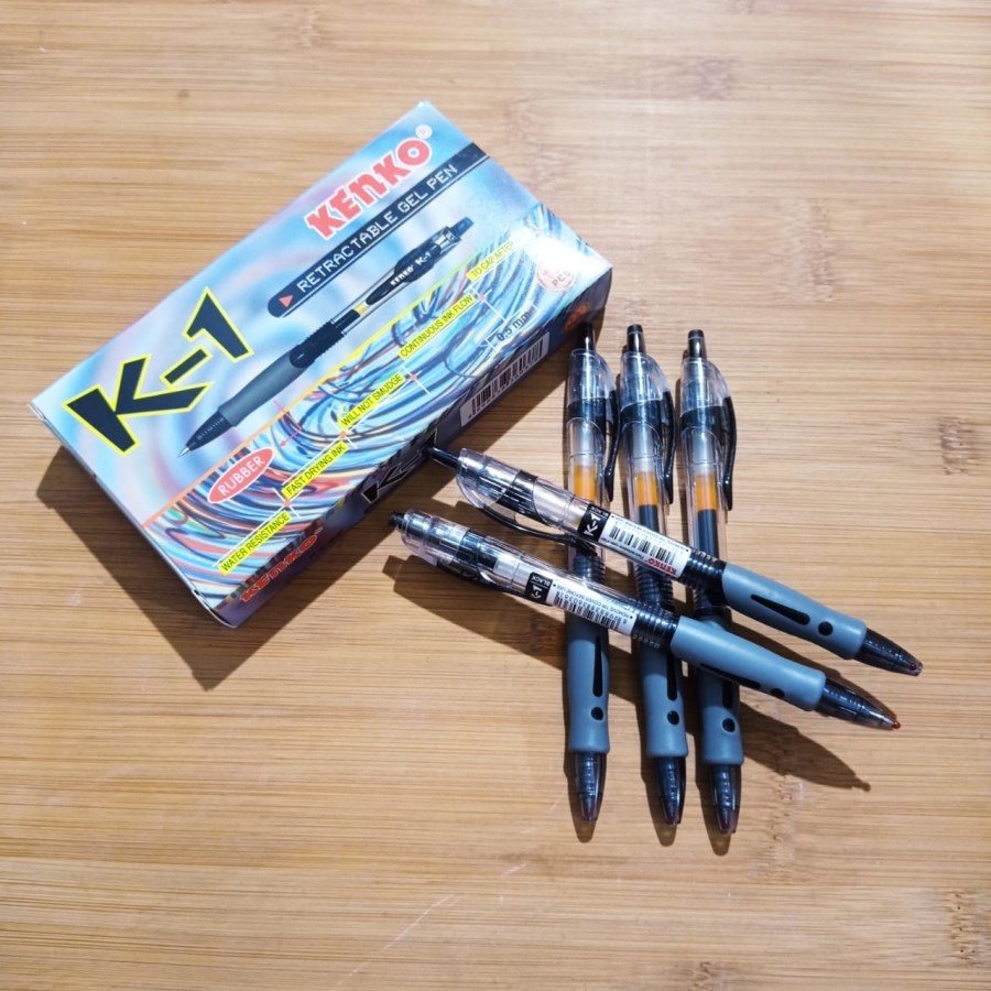 

Pulpen Gel Kenko K-1/K1 0.5 mm - Hitam