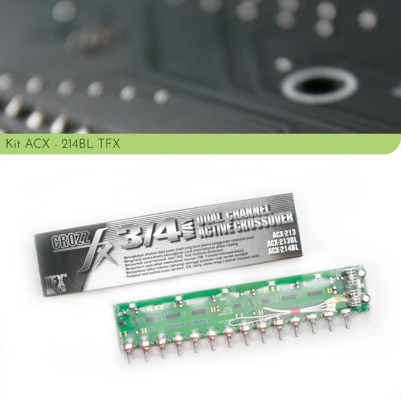 Kit / Rakitan Crossover Active 4 Way Aktif 4 Jalur ACX214BL ACX 214 Cross TFX