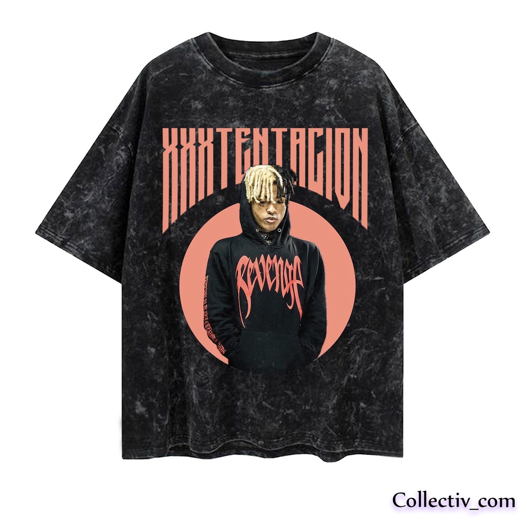 KAOS T SHIRT XXXTENTACION OVERSIZE WASHED VINTAGE TEE