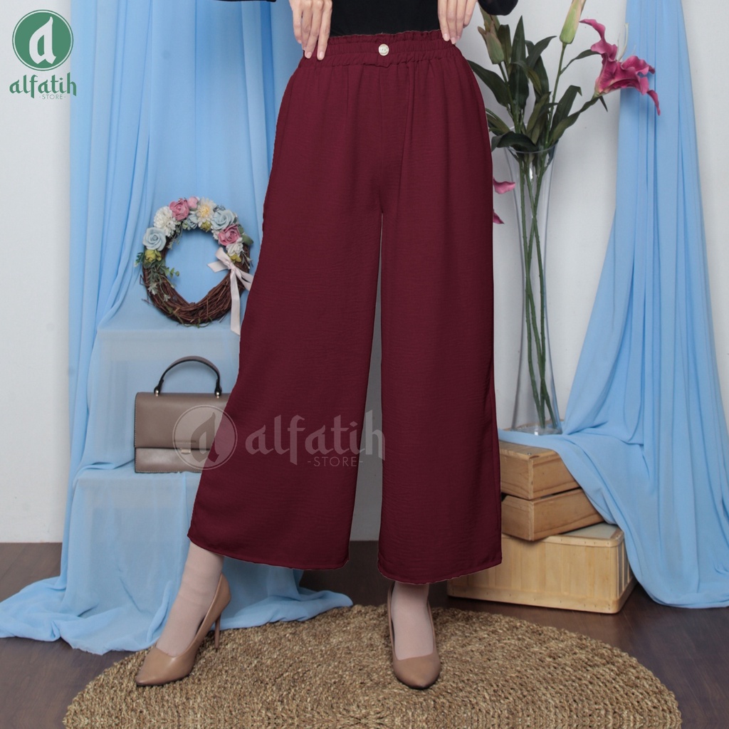 CELANA KULOT SCUBA LOOSE PANTS VARIASI KANCING/KULOT SCUBA HIGHWAIST JUMBO KULOT SCUBA KANCING KULOT SCUBA BB 60-85 KG KULOT SCUBA PREMIUM / CELANA KULOT RUBY SCUBA PREMIUM