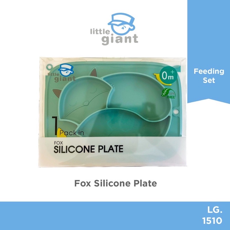 Little Giant LG.1510 Fox Silicone Plate/ Piring Makan Anak