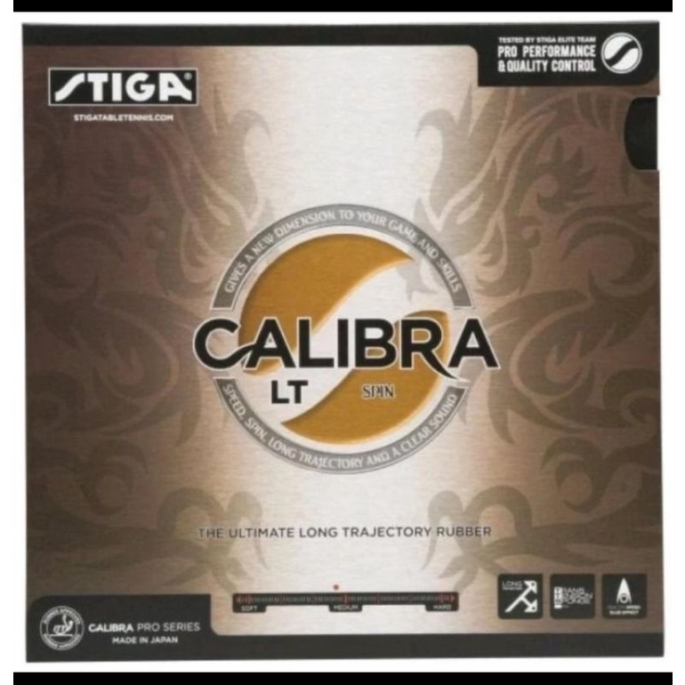 Ruber/karet STiga Calibra lt Spin hitam  tenis meja