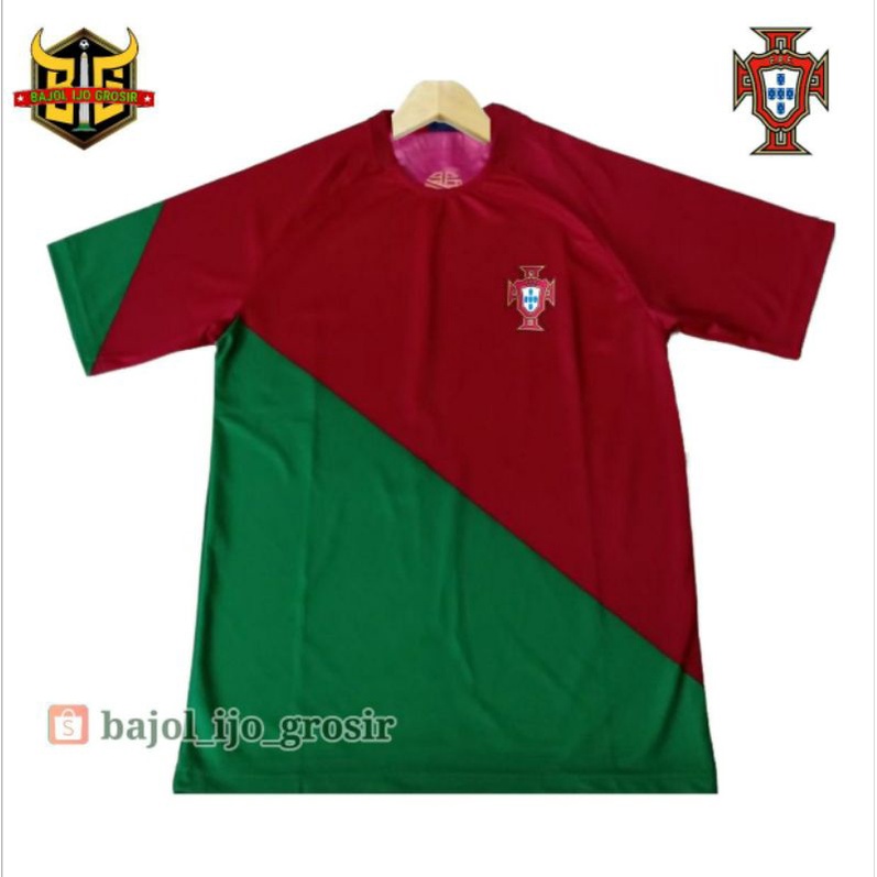 JERSEY PORTUGAL DEWASA HOME 2022 WORLD CUP MERAH HIJAU CELANA PIALA DUNIA TERBARU LOKAL