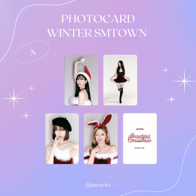 [SMTOWN] PHOTOCARD WINTER SMTOWN 2023 RED VELVET AESPA BEAUTIFUL CHRISTMAS ‼️BACA DESKRIPSI‼️