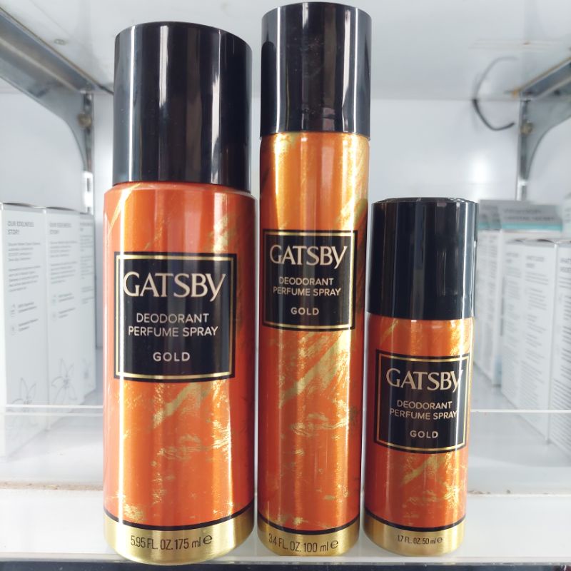 GATSBY DEODORANT PARFUME SPRAY GOLD [MURAH]