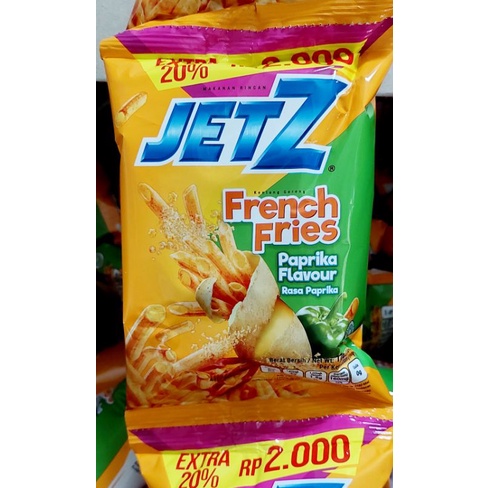 Jetz French Fries Paprika 17 gr x 10 pcs