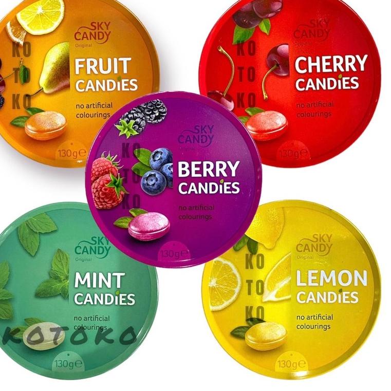 

66R❁ Sky Candy Permen Lemon Candies / Cherry / Berry / Fruit 130gr Barang Terlaris