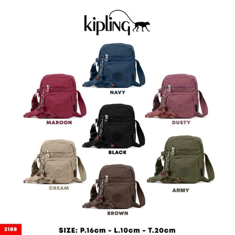 NEW ITEM tas kipl*ng sling bag / selempang import kode 2188