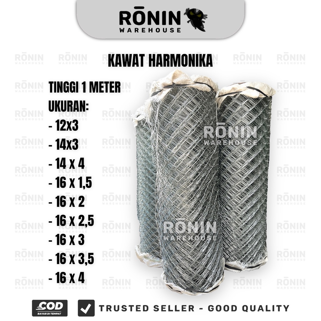 Jual Kawat Pagar Harmonika Galvanis Wajik Anyam Bwg M