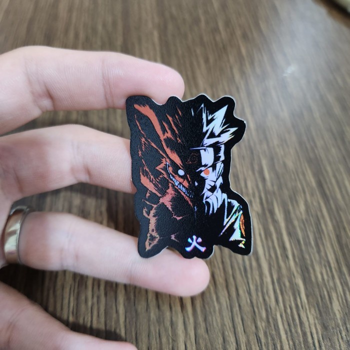 Sticker Hologram Anime - PSH1201 - Naruto - Naruto Kurama