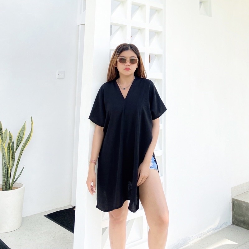 AFI - MC - ⭐️PREMIUM RAYON DIAMOND⭐️ Long Square Oversize RAYON Tunic