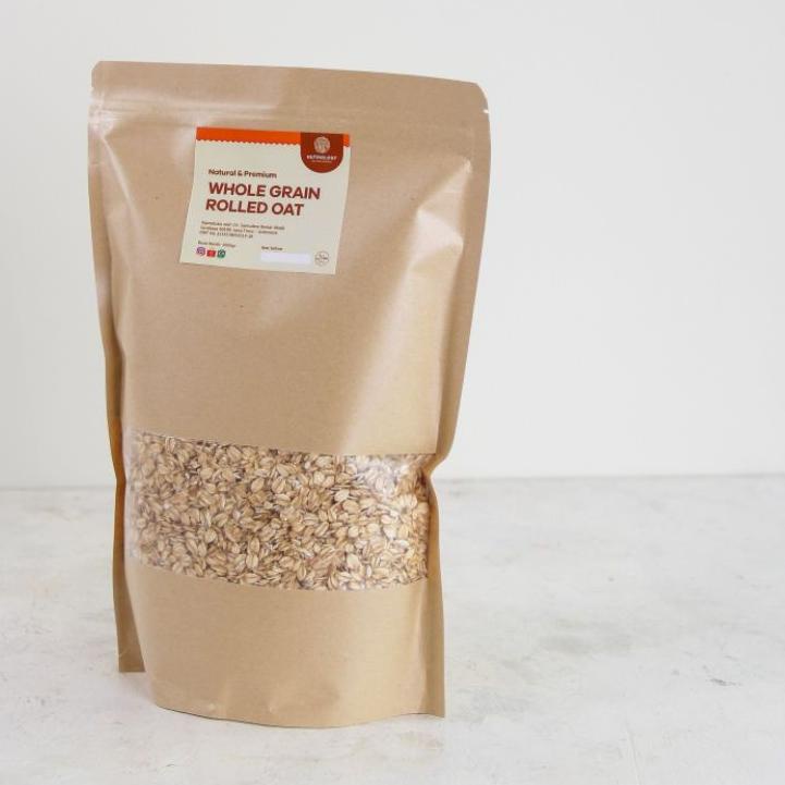 

♞ Wholegrain Rolled Oat / Gandum Utuh / Gandum Kasar 1 KG - Natural & Premium ど