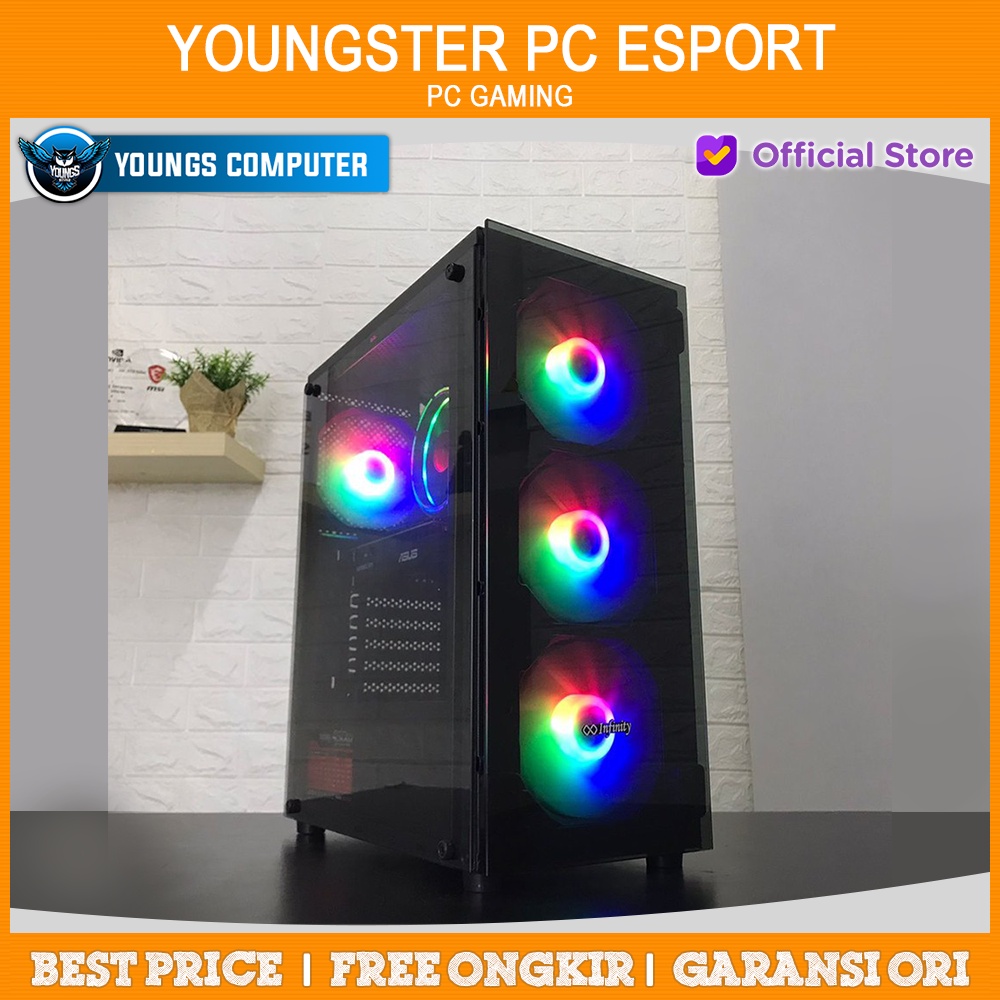 YOUNGSTER PC ESPORT VALORANT | Intel Core i3 + RX 6500 XT