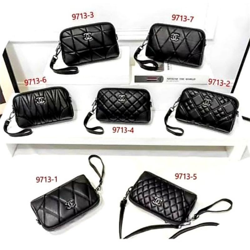 TAS FASHION HITAM/SLINGBAG FASHION ALL BLACK IMPORT