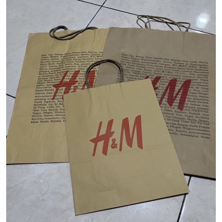 

preloved paper bag besar h&m ori