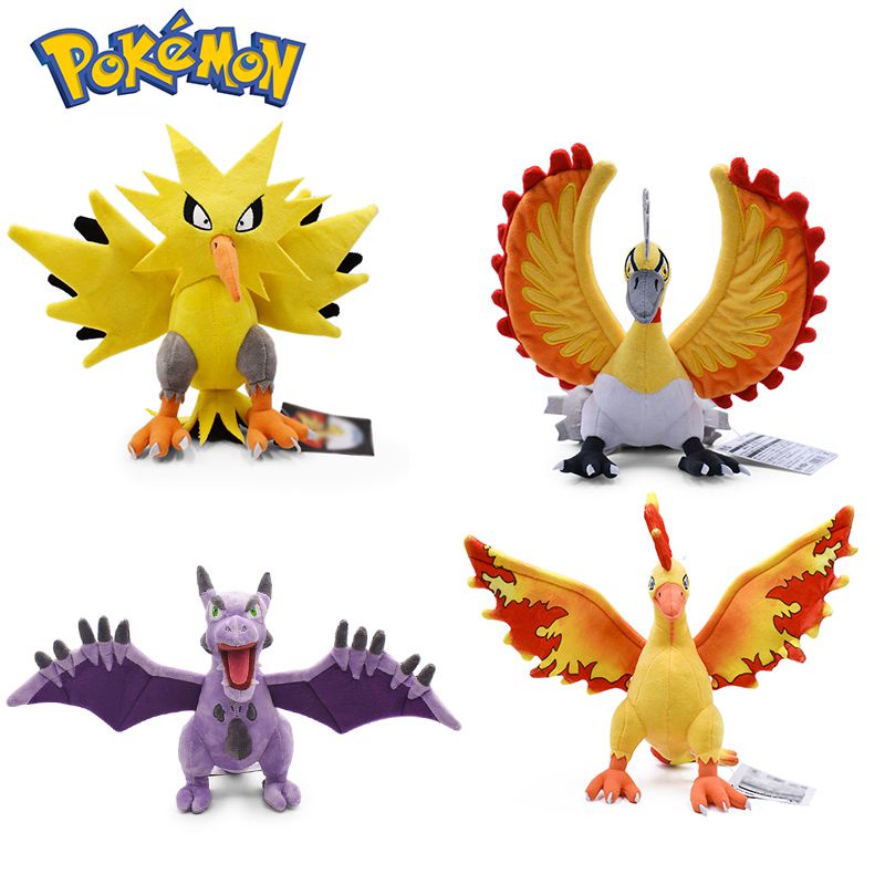 Mainan Mewah Lembut Tak Tertahankan Zapdos Moltres Aerodactyl Ho-oh