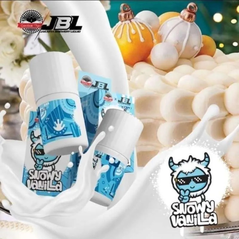 Snowy Vanilla 60ML Authentic by JBL x Gerobak Vapor - Liquid Snowy