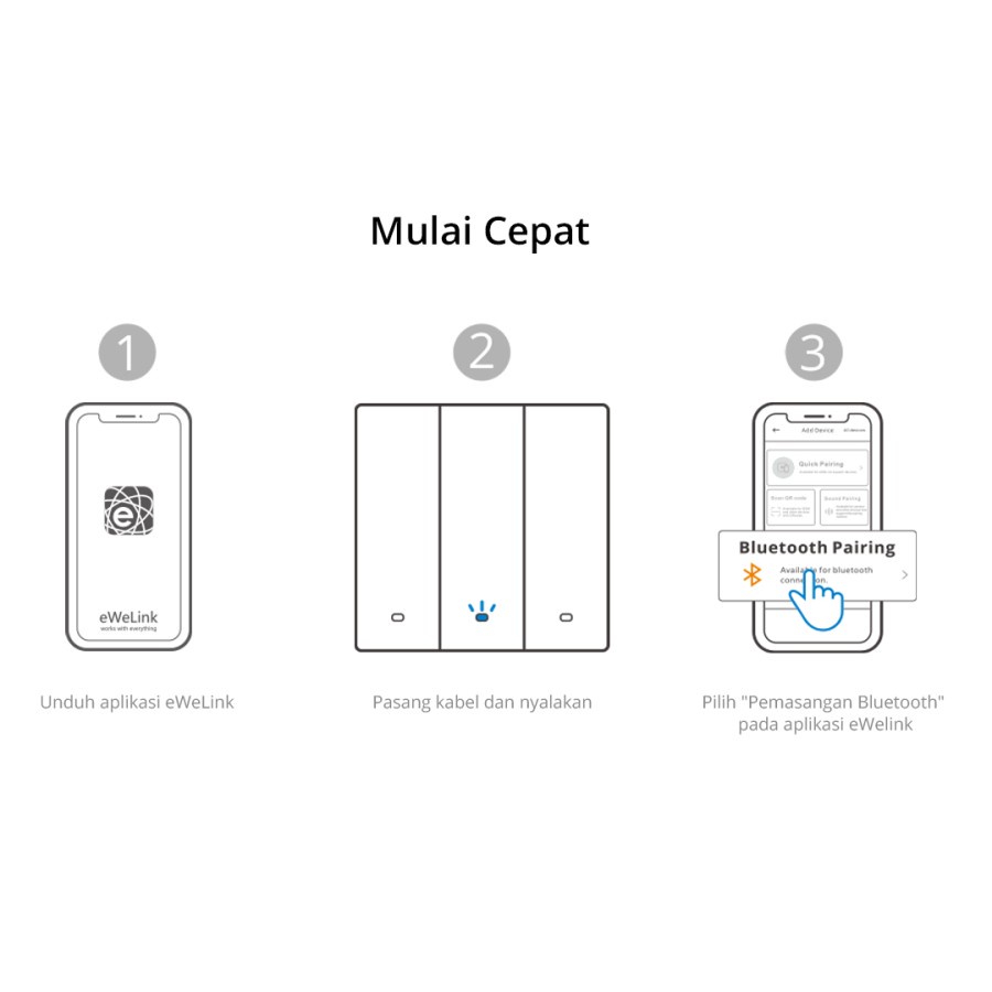 Sonoff Smart Wall Switch M53C80 saklar wireless smart home IOT