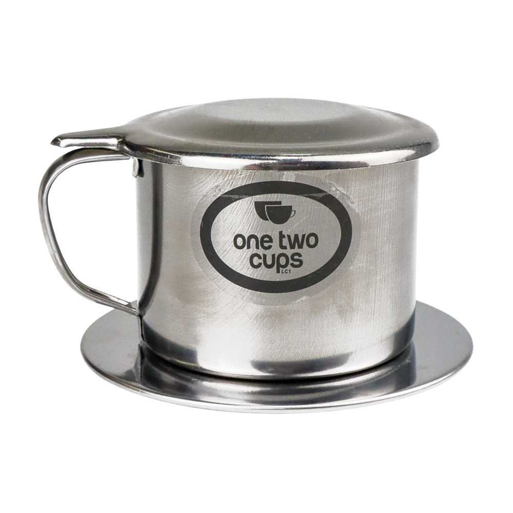 One Two Cups Filter Saring Kopi Coffee Drip Pot Stainless Steel - LC1