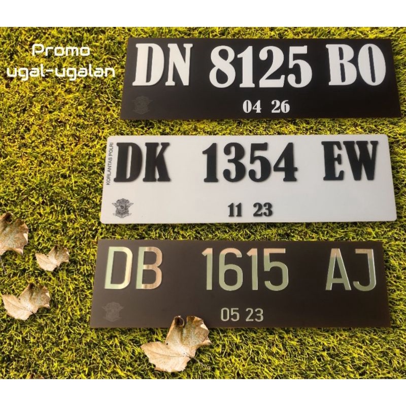 plat mobil putih hitam plate variasi / plat timbul mobil bisa tambah nama
