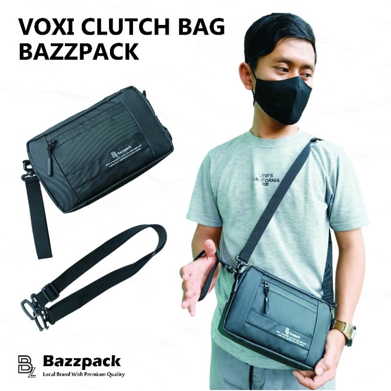 Bazzpack - Voxi Tas Slempang Clutch Bag Pouch Pria Wanita Handbag Waterproof