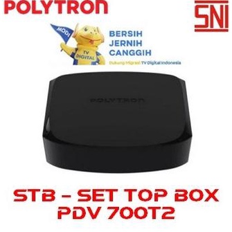 POLYTRON Set Top Box STB PDV 700T2 DVB T2 Siaran TV Digital SNI