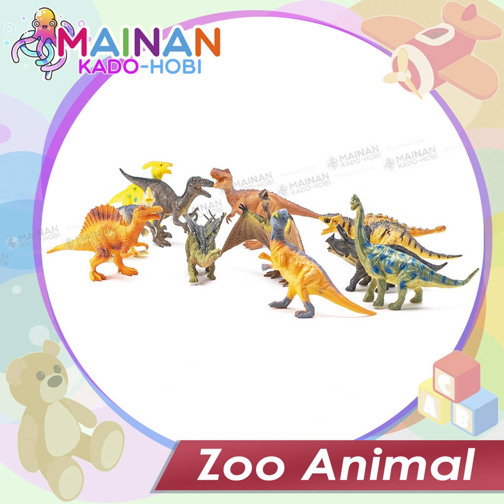 MAINAN ANAK HADIAH MINIATUR ANIMAL DINOSAURUS TYREX SET