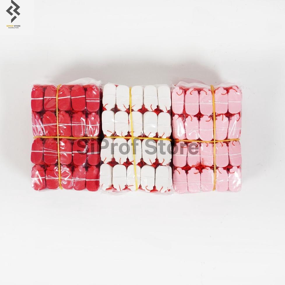 

[W-99 »] Bandrol / Price Tag / Label Harga Perhiasan ukuran kecil 1 Pack (5 bungkus) Isi 1300 - 1700 Label-premium