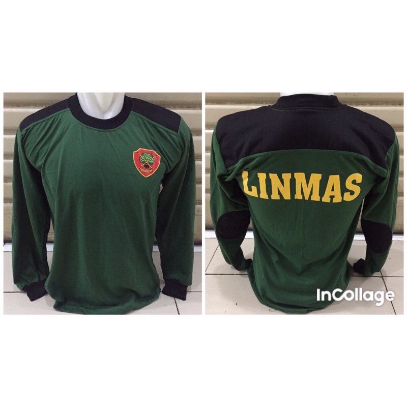 kaos linmas lengan panjang/ kaos bantalan linmas lengan pnjang